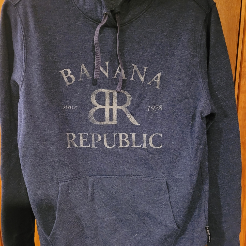 Banana Republic Men's Blue Hoodie